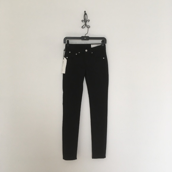 rag & bone Black Legging Fit Skinny Jeans - Picture 3 of 8